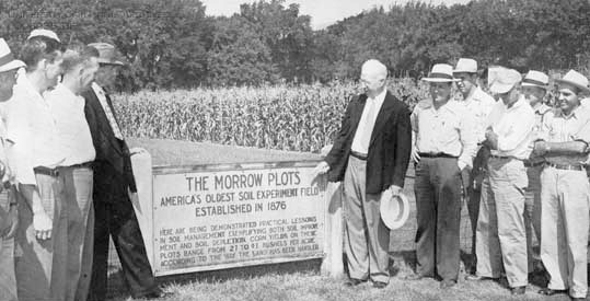 The Morrow Plots, America’s oldest soil experiment field, circa 1947.